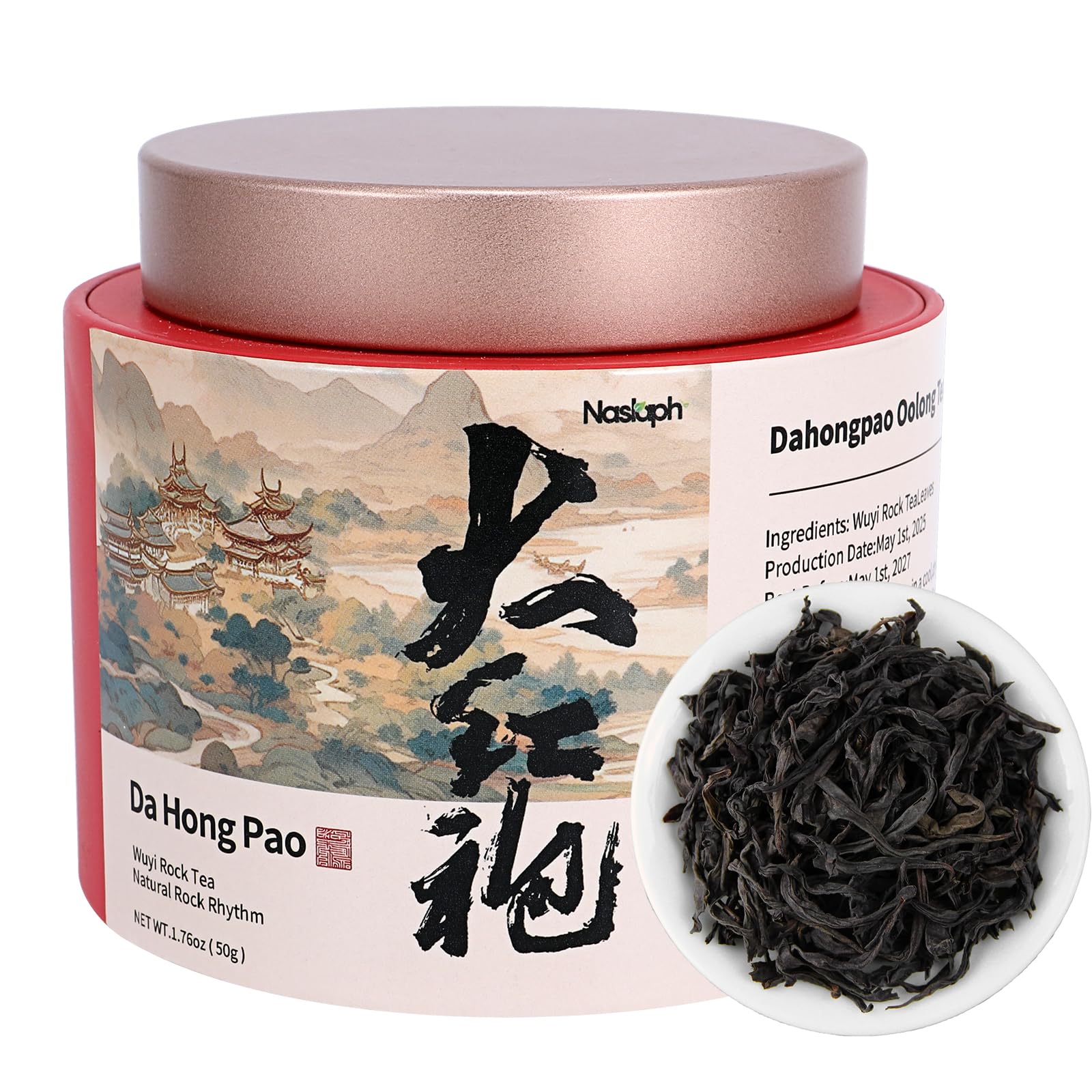 Amazon.com: NASLAPH Da Hong Pao Loose Leaf, Wuyi Rock Oolong Tea